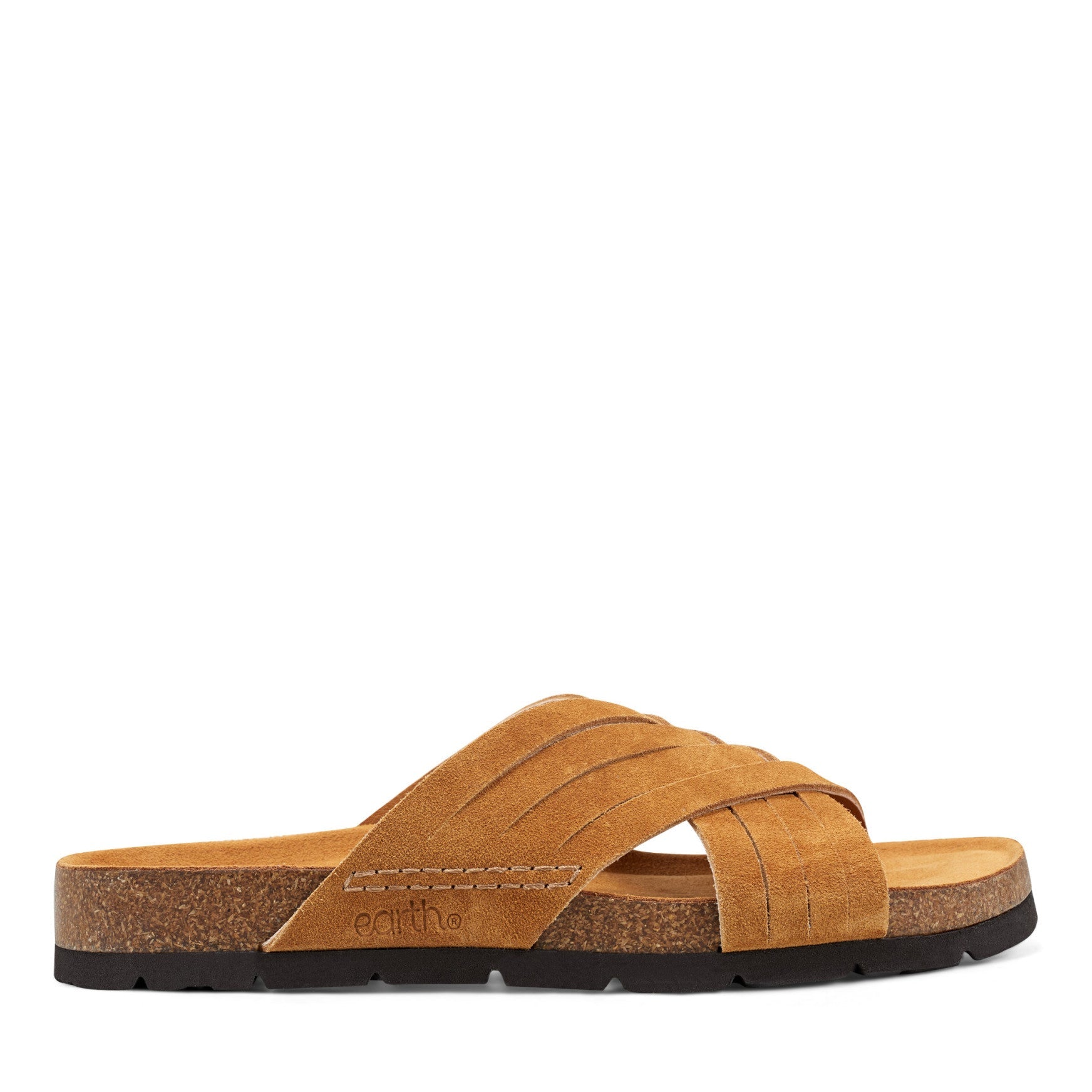 Earth Shoes Atlas Square Toe Slip-on Strappy Casual Sandals