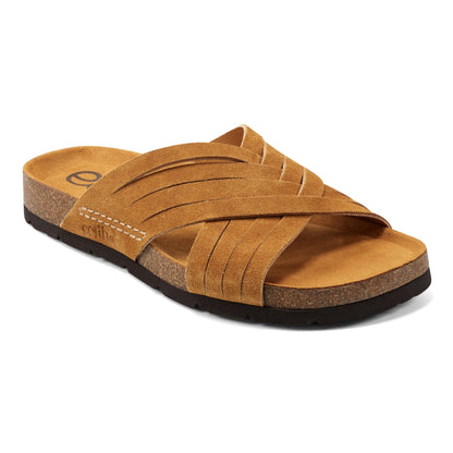 Earth Shoes Atlas Square Toe Slip-on Strappy Casual Sandals