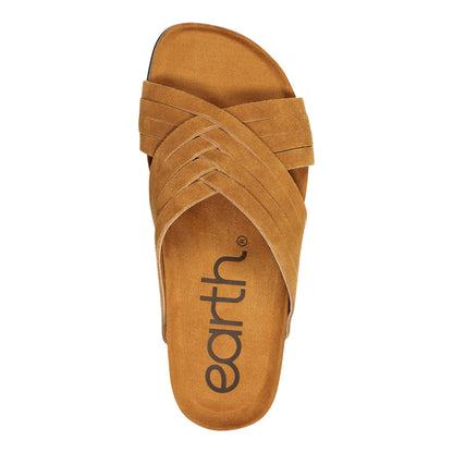 Earth Shoes Atlas Square Toe Slip-on Strappy Casual Sandals