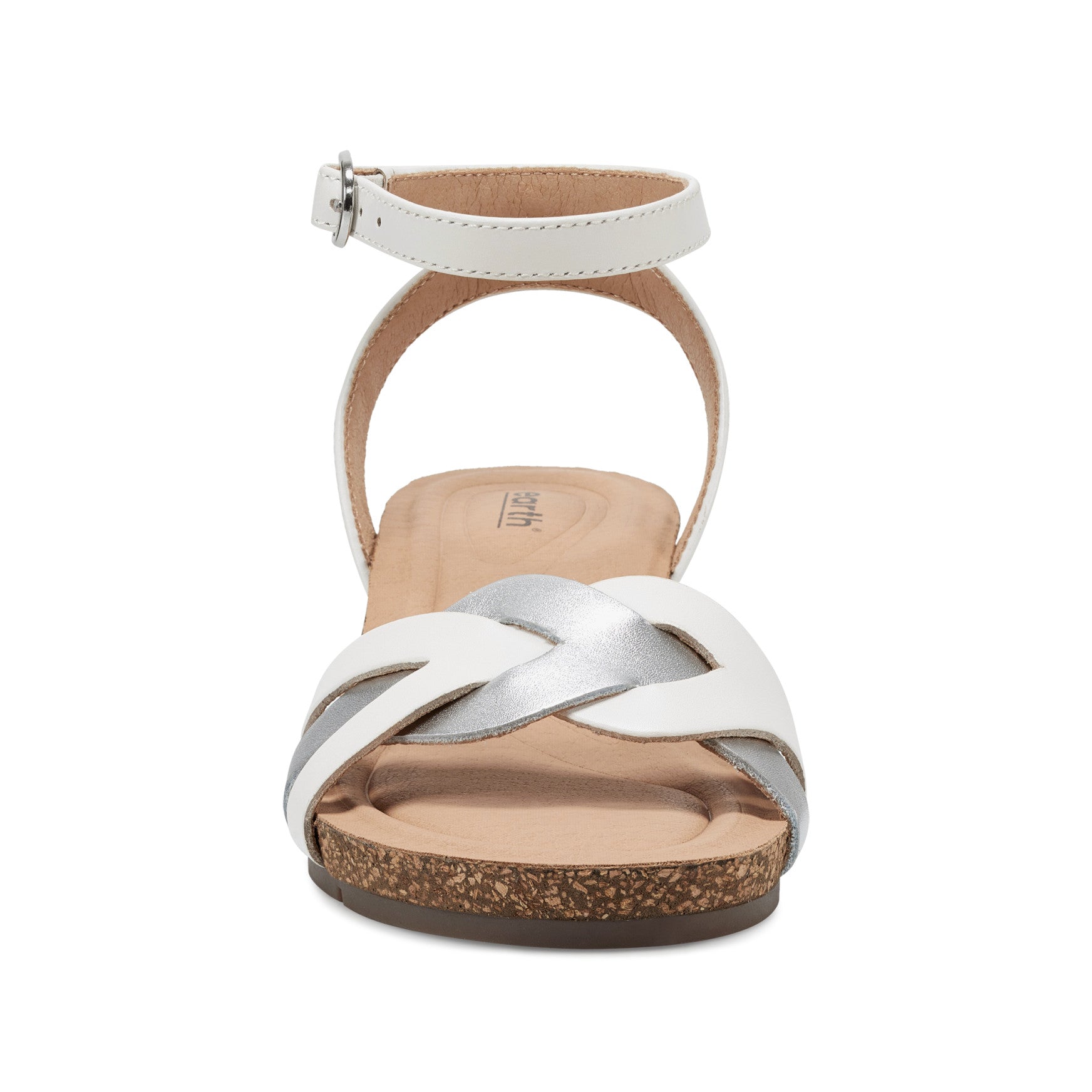 Earth Shoes Herly Woven Strappy Stacked Heel Dress Sandals