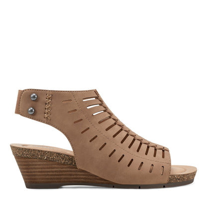 Earth Shoes Hana Round Toe Laser Cut Dress Sandals
