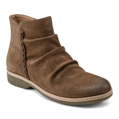 Earth Shoes Hilaree Water Repellent Round Toe Ruched Casual Booties