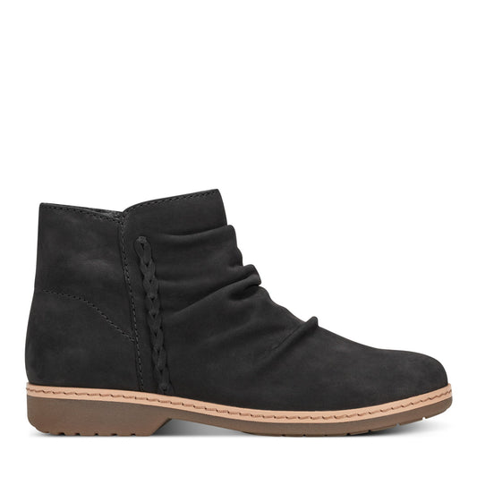 Earth Shoes Hilaree Water Repellent Round Toe Ruched Casual Booties
