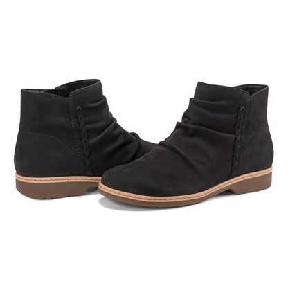 Earth Shoes Hilaree Water Repellent Round Toe Ruched Casual Booties