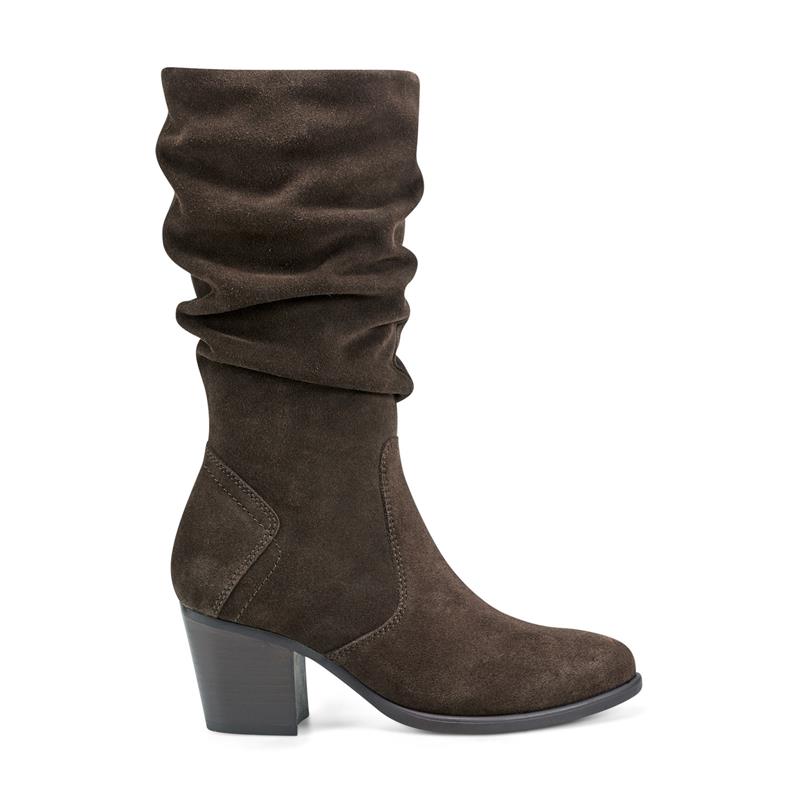 Earth Shoes Vine Block Heel Almond Toe Casual Boots