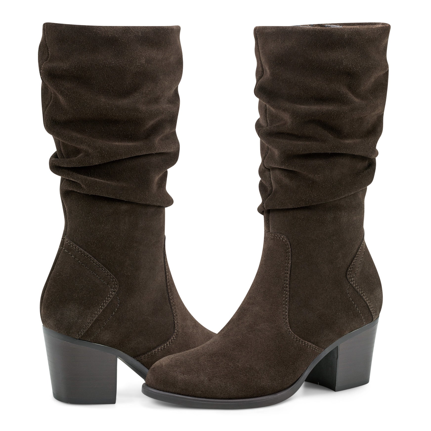 Earth Shoes Vine Block Heel Almond Toe Casual Boots