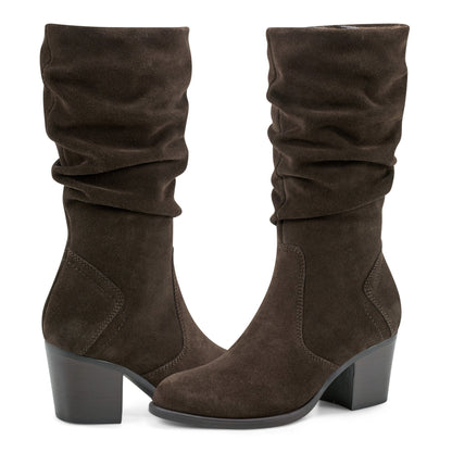 Earth Shoes Vine Block Heel Almond Toe Casual Boots