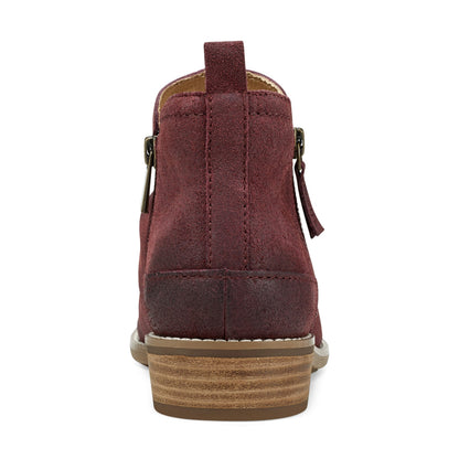 Earth Shoes Nadya Round Toe Ruched Casual Booties
