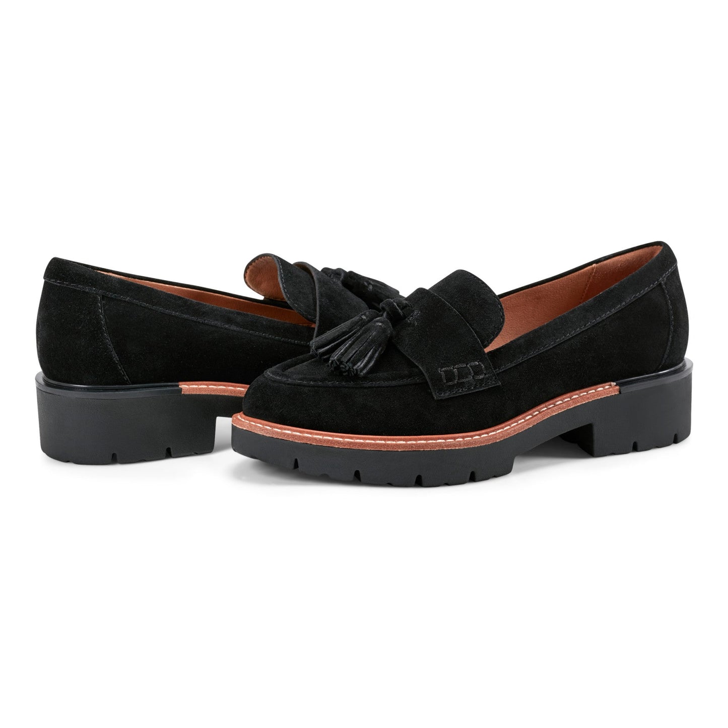 Earth Shoes Zimm Round Toe Lug Sole Casual Slip-on Loafers
