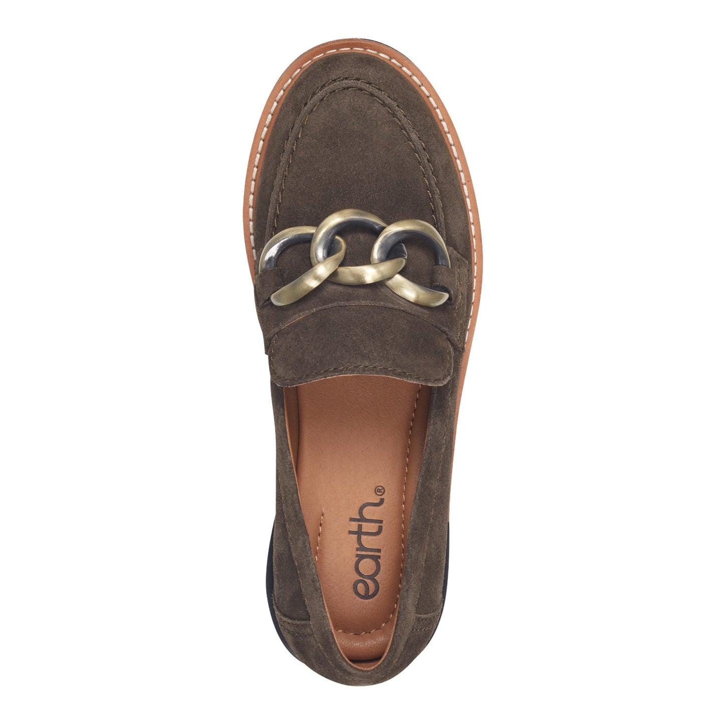 Earth Shoes Zalor Round Toe Lug Sole Casual Slip-on Loafers