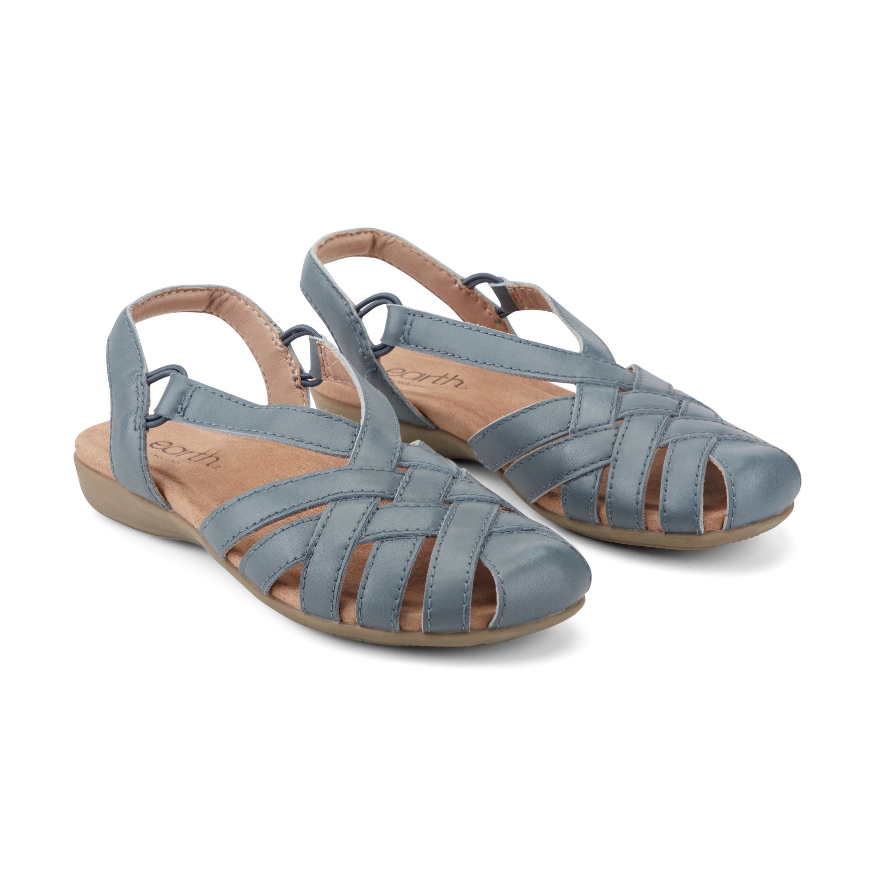 Earth Shoes Berri Woven Casual Round Toe Slip-on Sandals