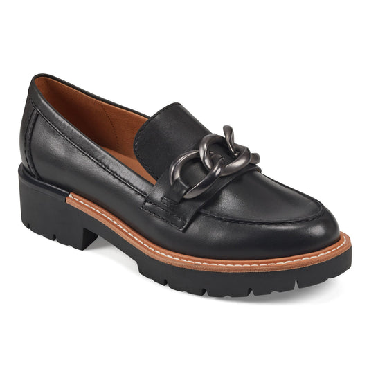 Earth Shoes Zalor Round Toe Lug Sole Casual Slip-on Loafers