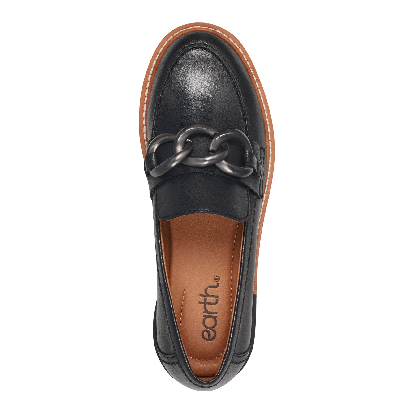 Earth Shoes Zalor Round Toe Lug Sole Casual Slip-on Loafers