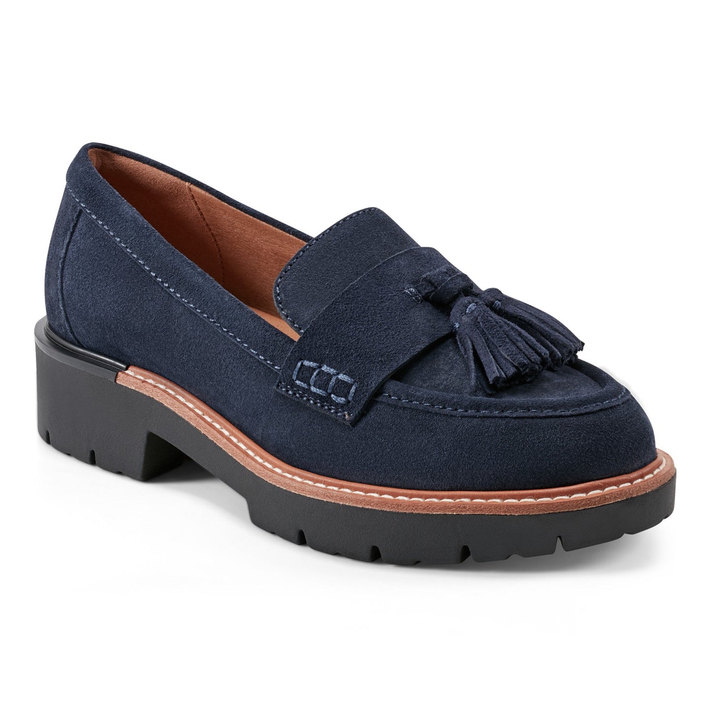 Earth Shoes Zimm Round Toe Lug Sole Casual Slip-on Loafers