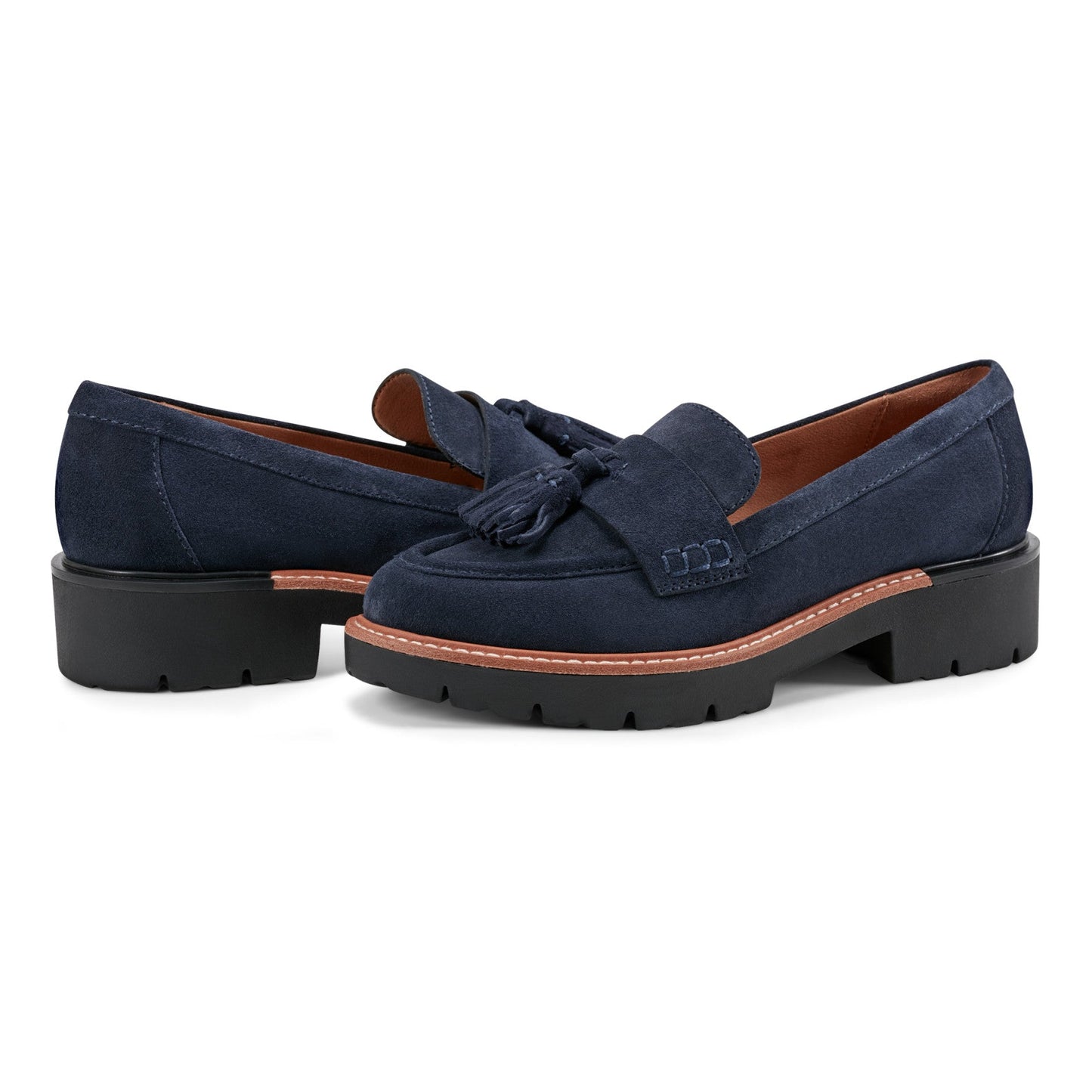 Earth Shoes Zimm Round Toe Lug Sole Casual Slip-on Loafers