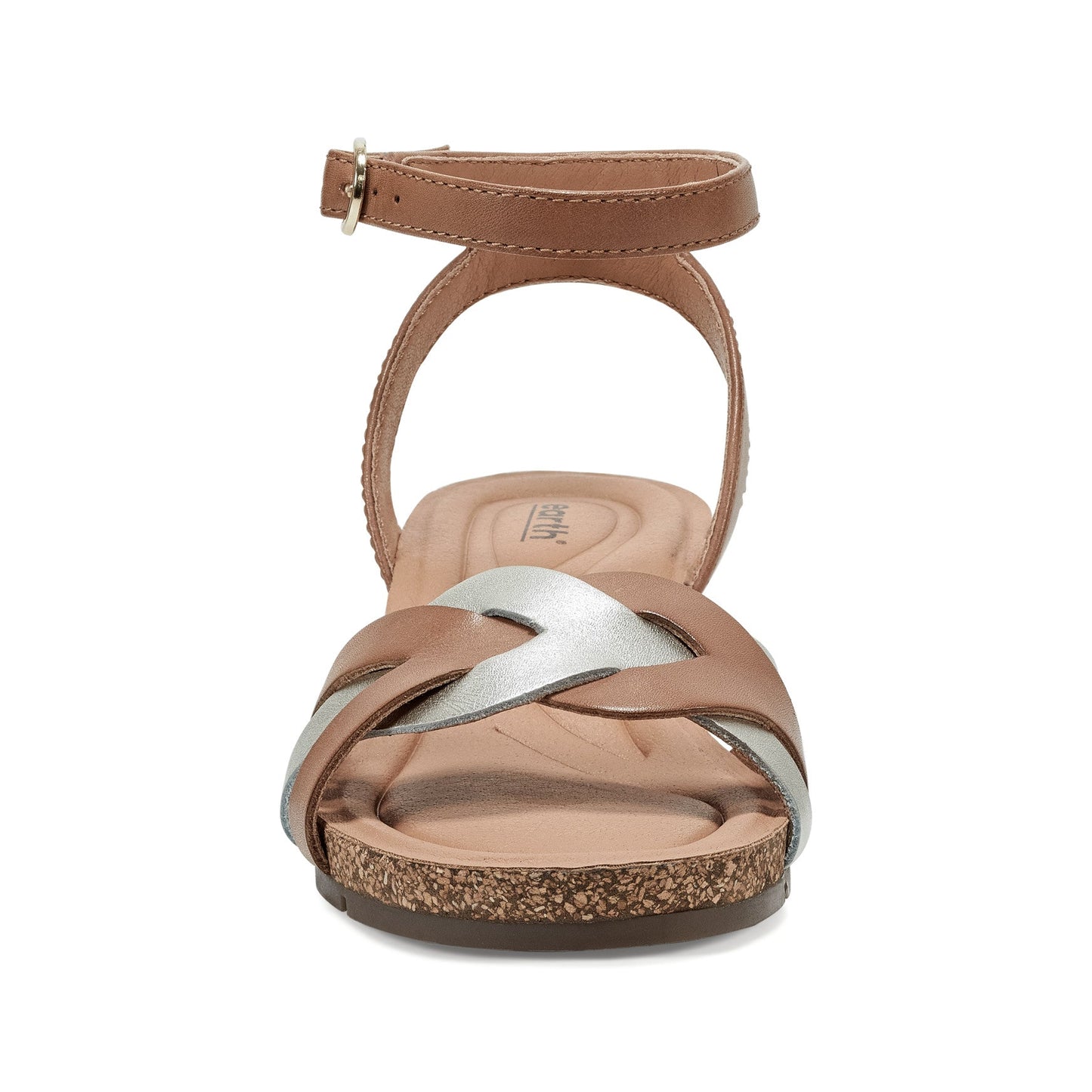 Earth Shoes Herly Woven Strappy Stacked Heel Dress Sandals