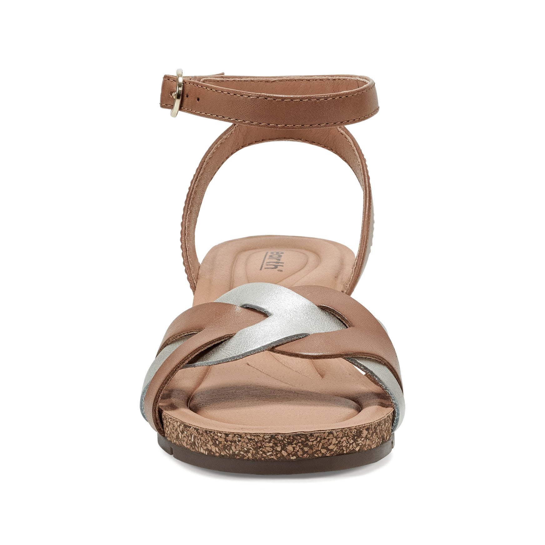 Earth Shoes Herly Woven Strappy Stacked Heel Dress Sandals