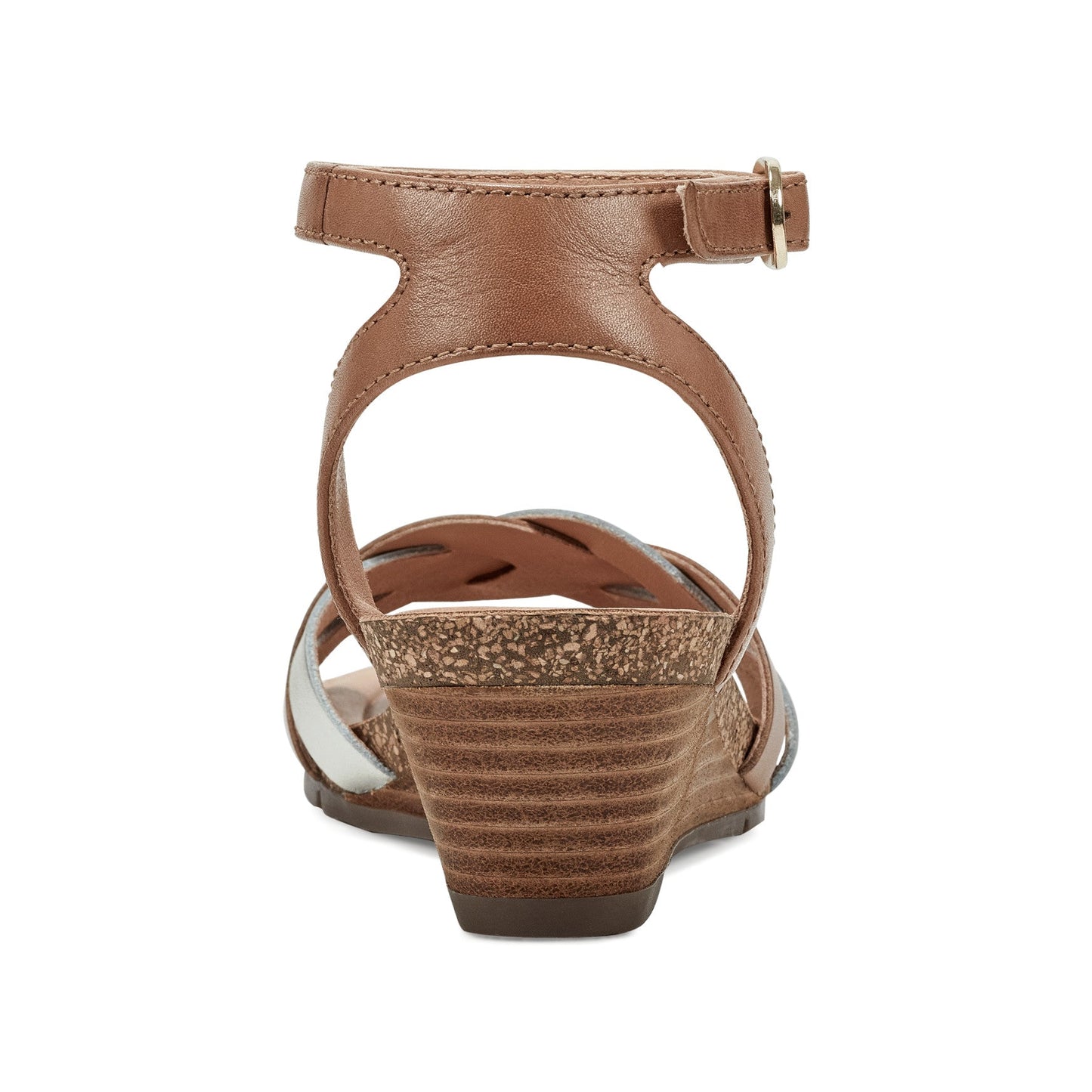 Earth Shoes Herly Woven Strappy Stacked Heel Dress Sandals