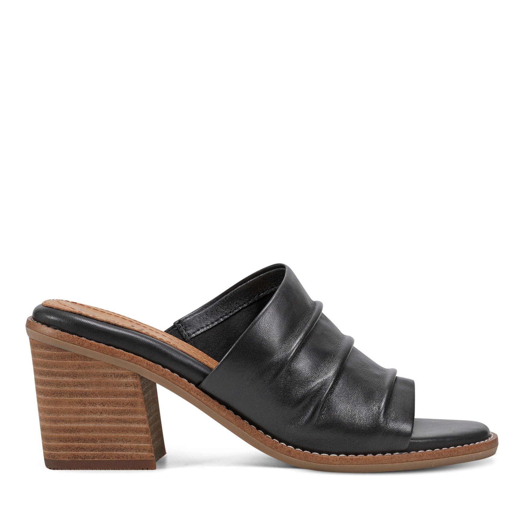 Earth Shoes Adara Ruched Slip-On Dress Sandals