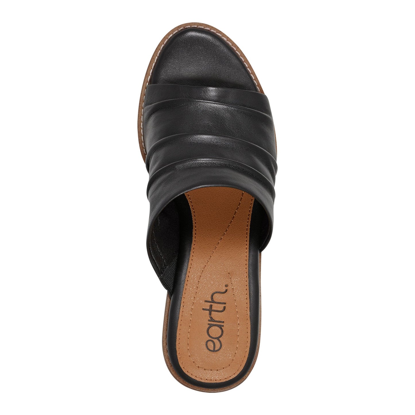 Earth Shoes Adara Ruched Slip-On Dress Sandals