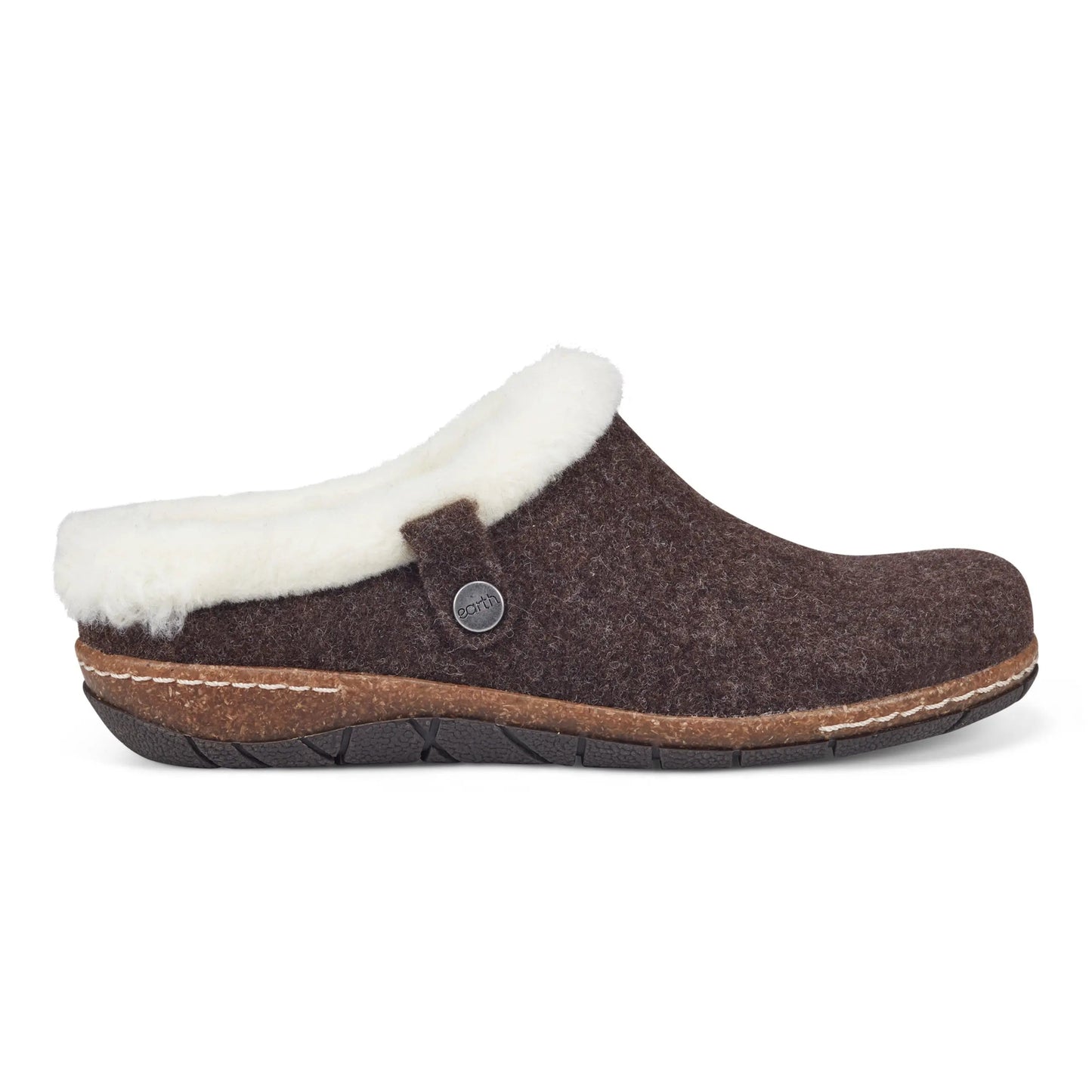 Earth Shoes Elena Cold Weather Round Toe Casual Slip-on Clogs