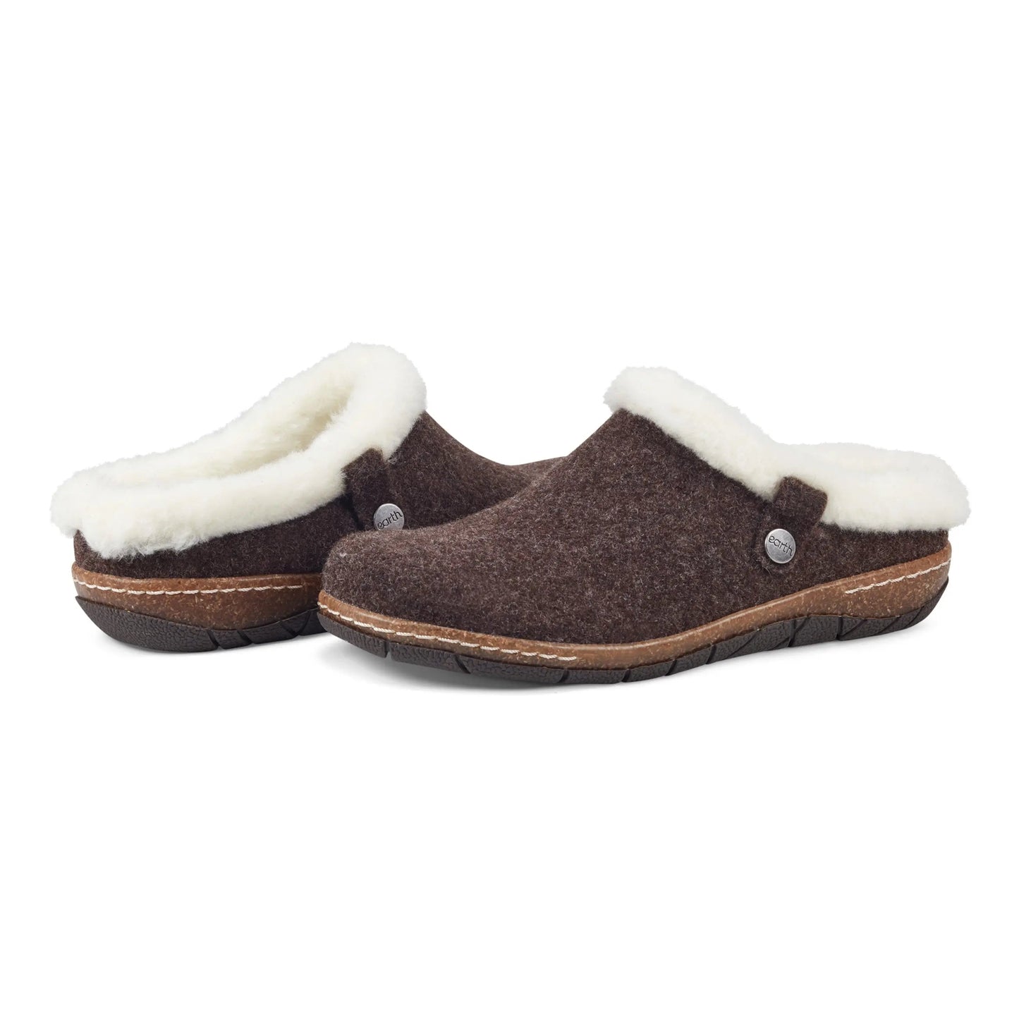 Earth Shoes Elena Cold Weather Round Toe Casual Slip-on Clogs