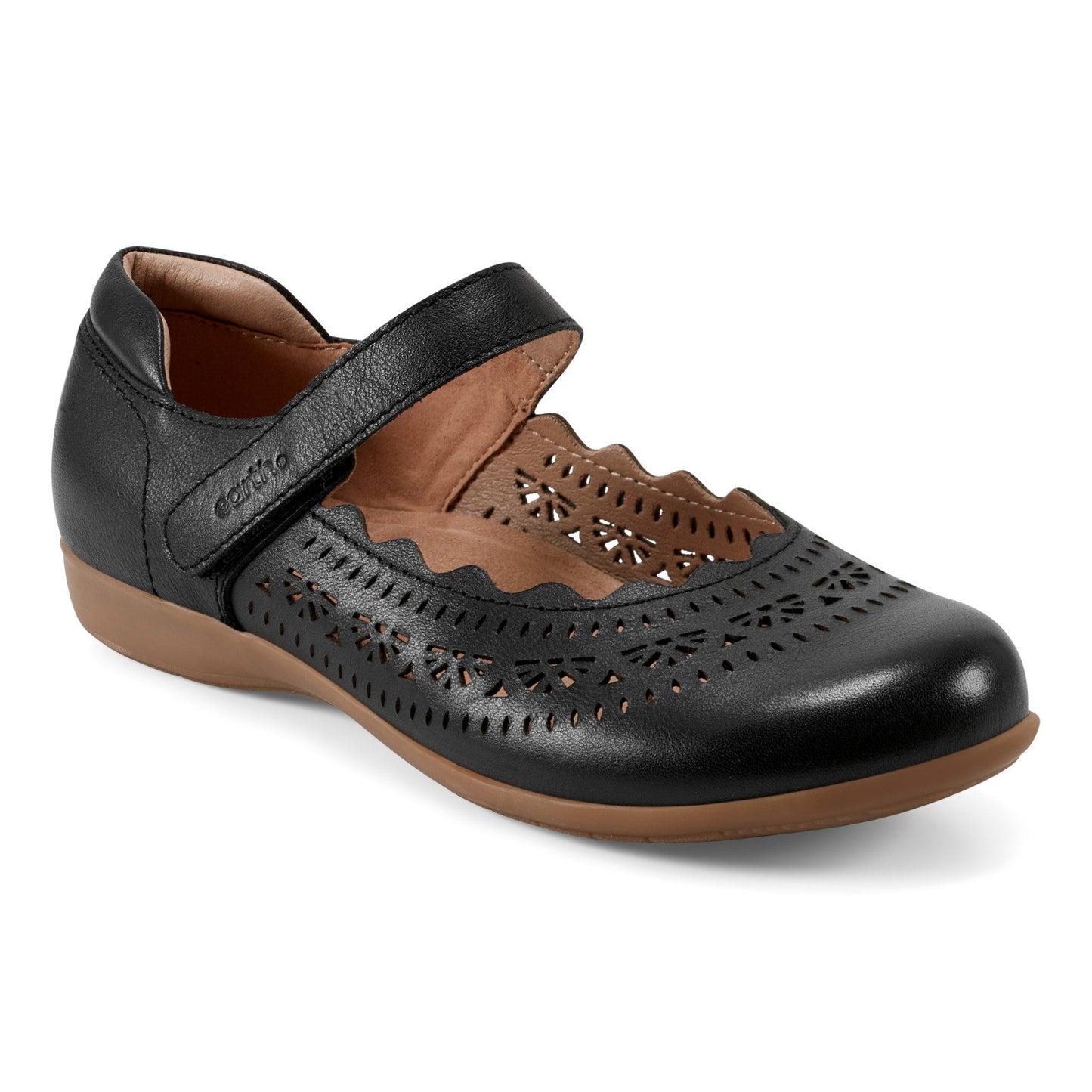 Earth Shoes Brady Round Toe Adjustable Strap Casual Flats