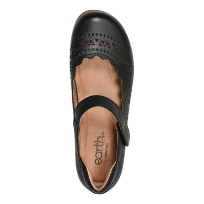 Earth Shoes Brady Round Toe Adjustable Strap Casual Flats