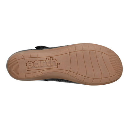 Earth Shoes Brady Round Toe Adjustable Strap Casual Flats