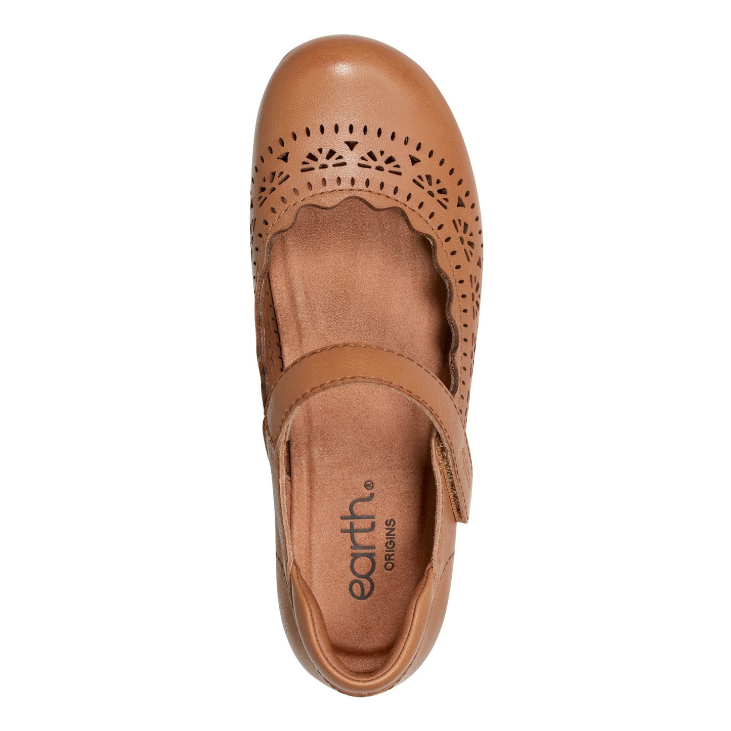 Earth Shoes Brady Round Toe Adjustable Strap Casual Flats