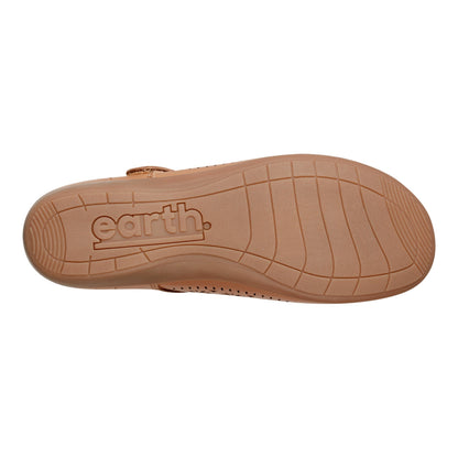 Earth Shoes Brady Round Toe Adjustable Strap Casual Flats