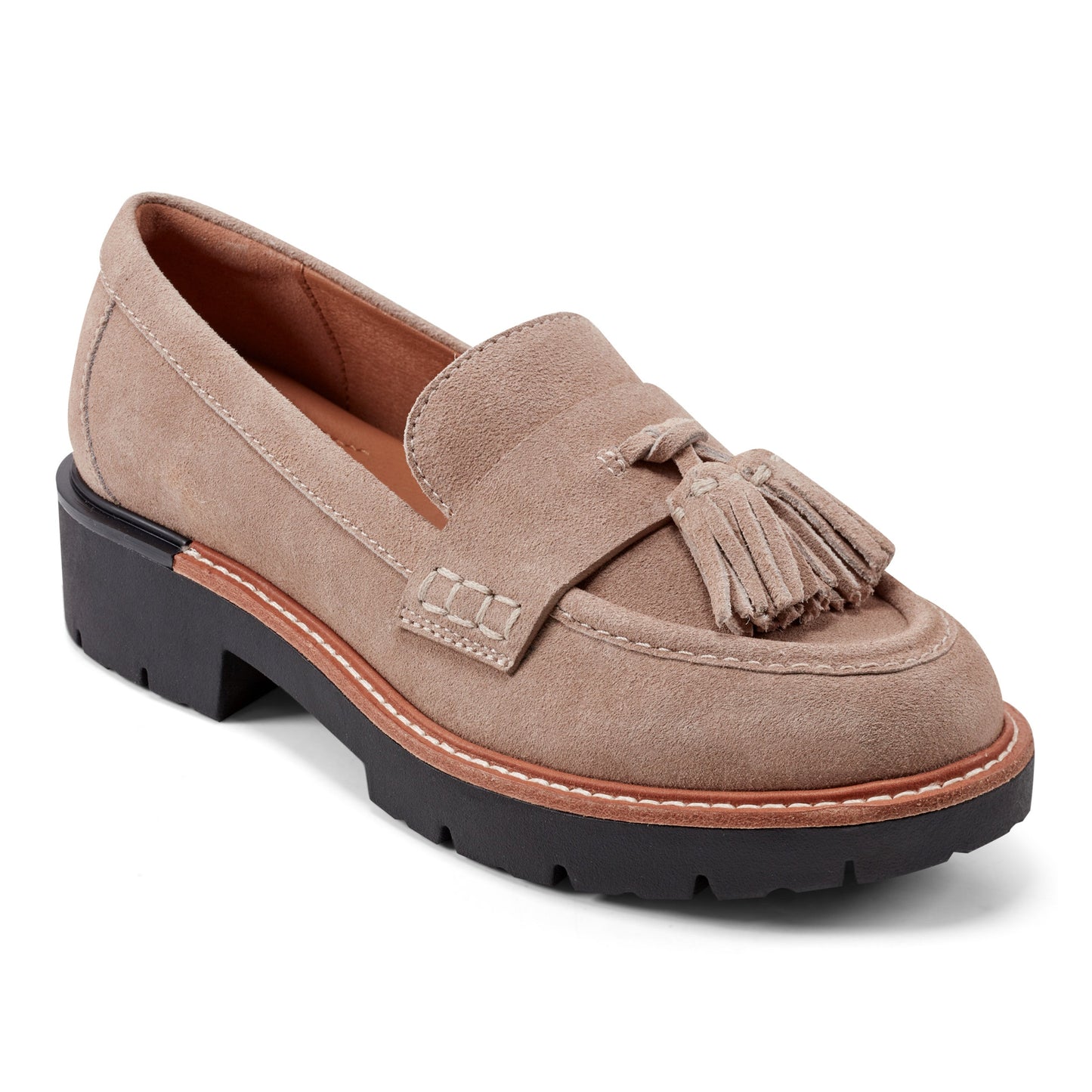 Earth Shoes Zimm Round Toe Lug Sole Casual Slip-on Loafers