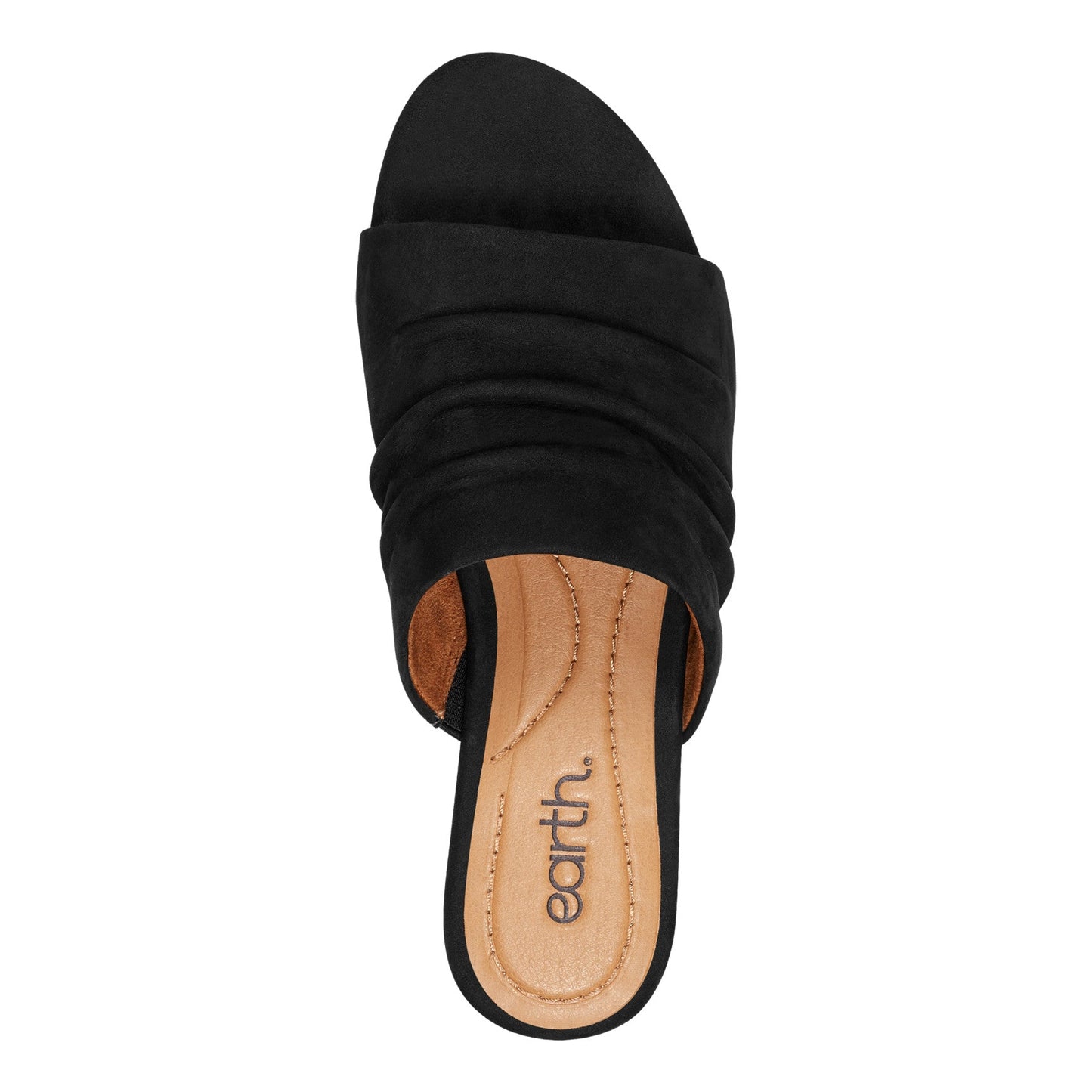 Earth Shoes Talma Ruched Flat Slip-On Sandals