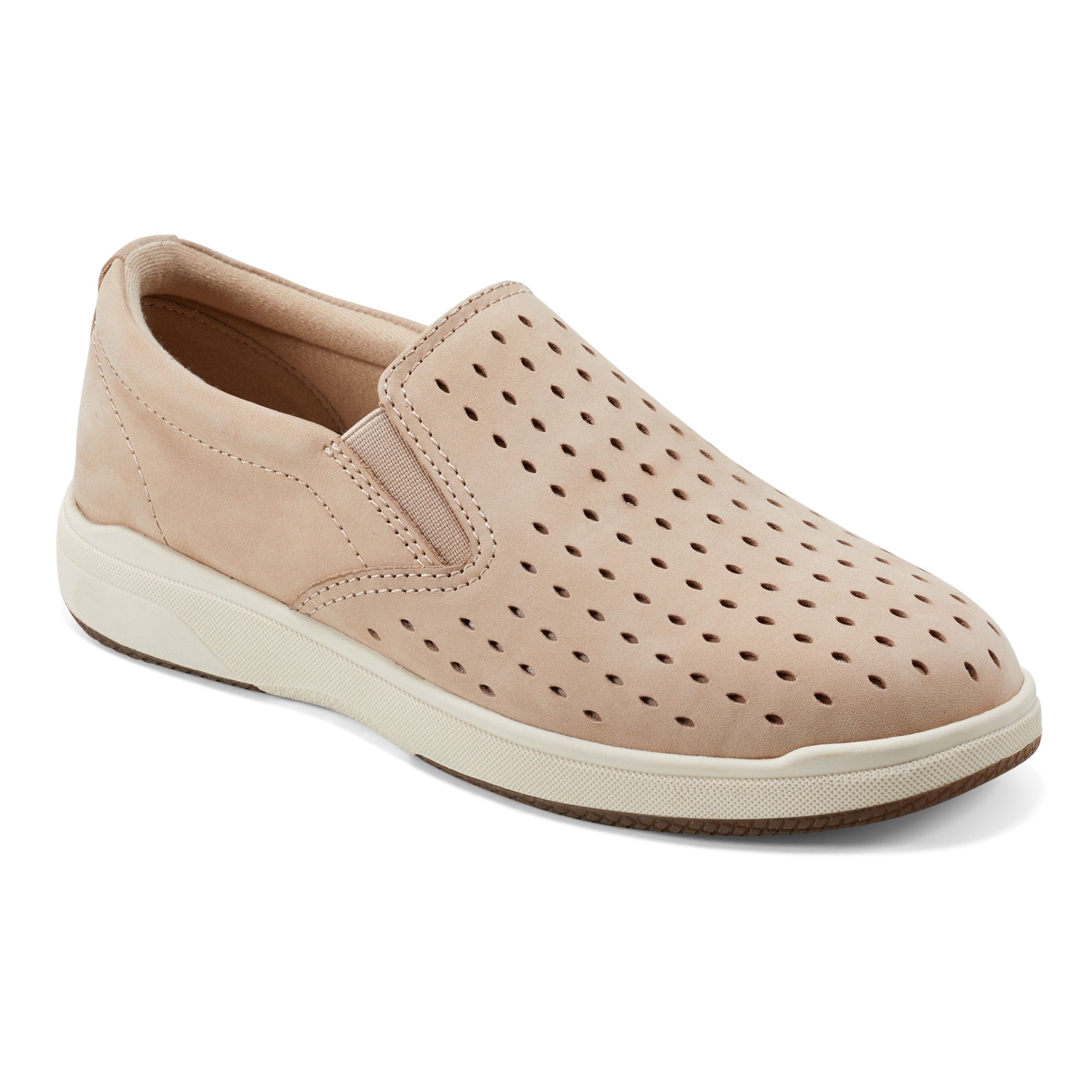 Earth Shoes Nel Laser Cut Round Toe Casual Slip-on Sneakers
