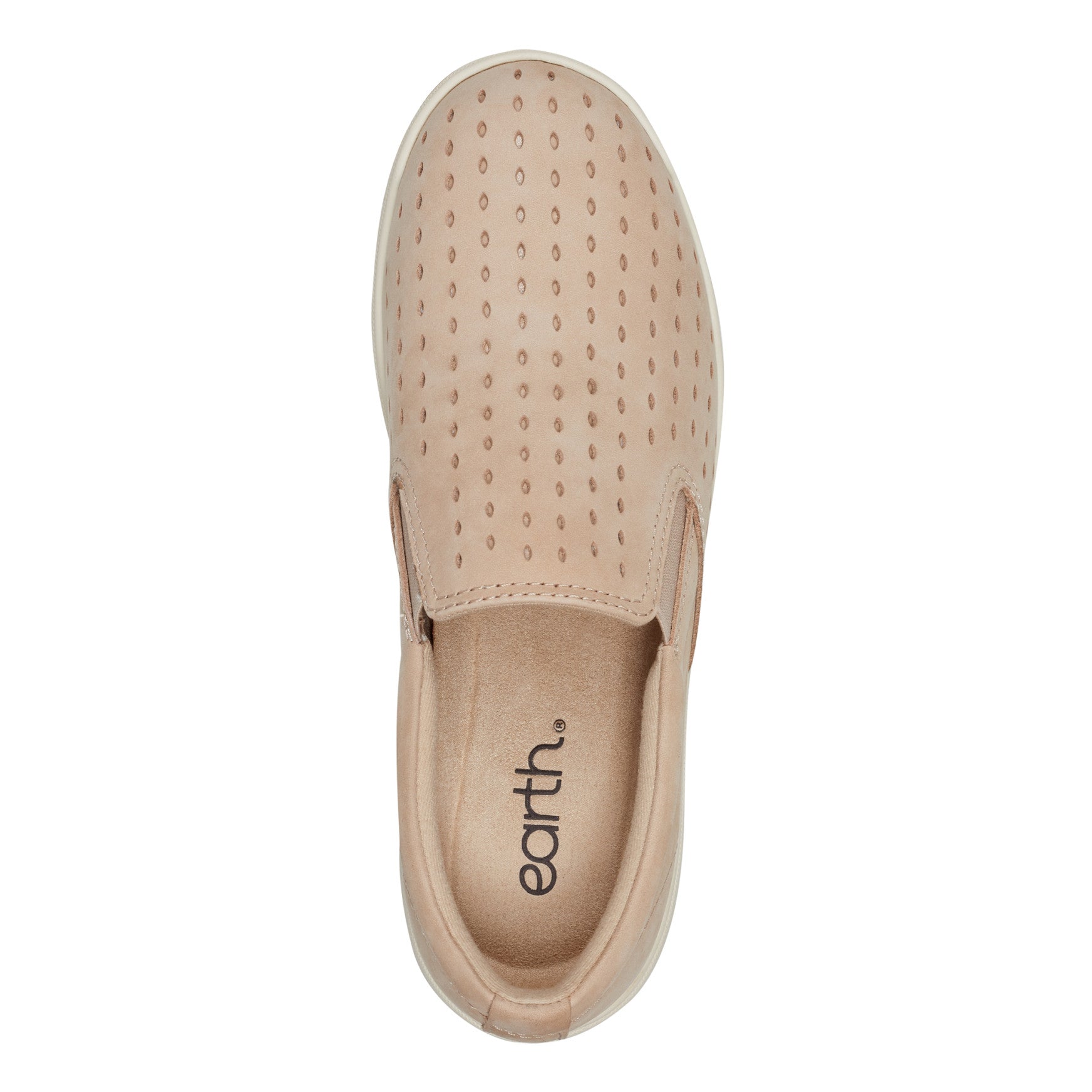 Earth Shoes Nel Laser Cut Round Toe Casual Slip-on Sneakers