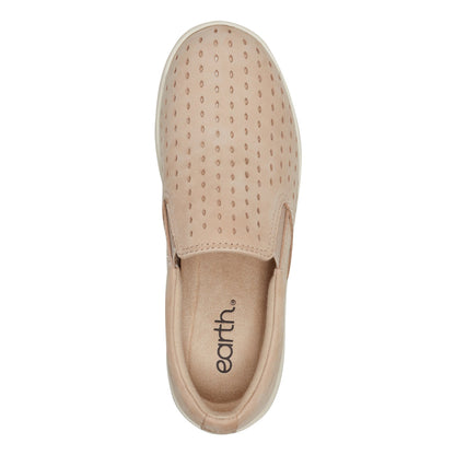 Earth Shoes Nel Laser Cut Round Toe Casual Slip-on Sneakers