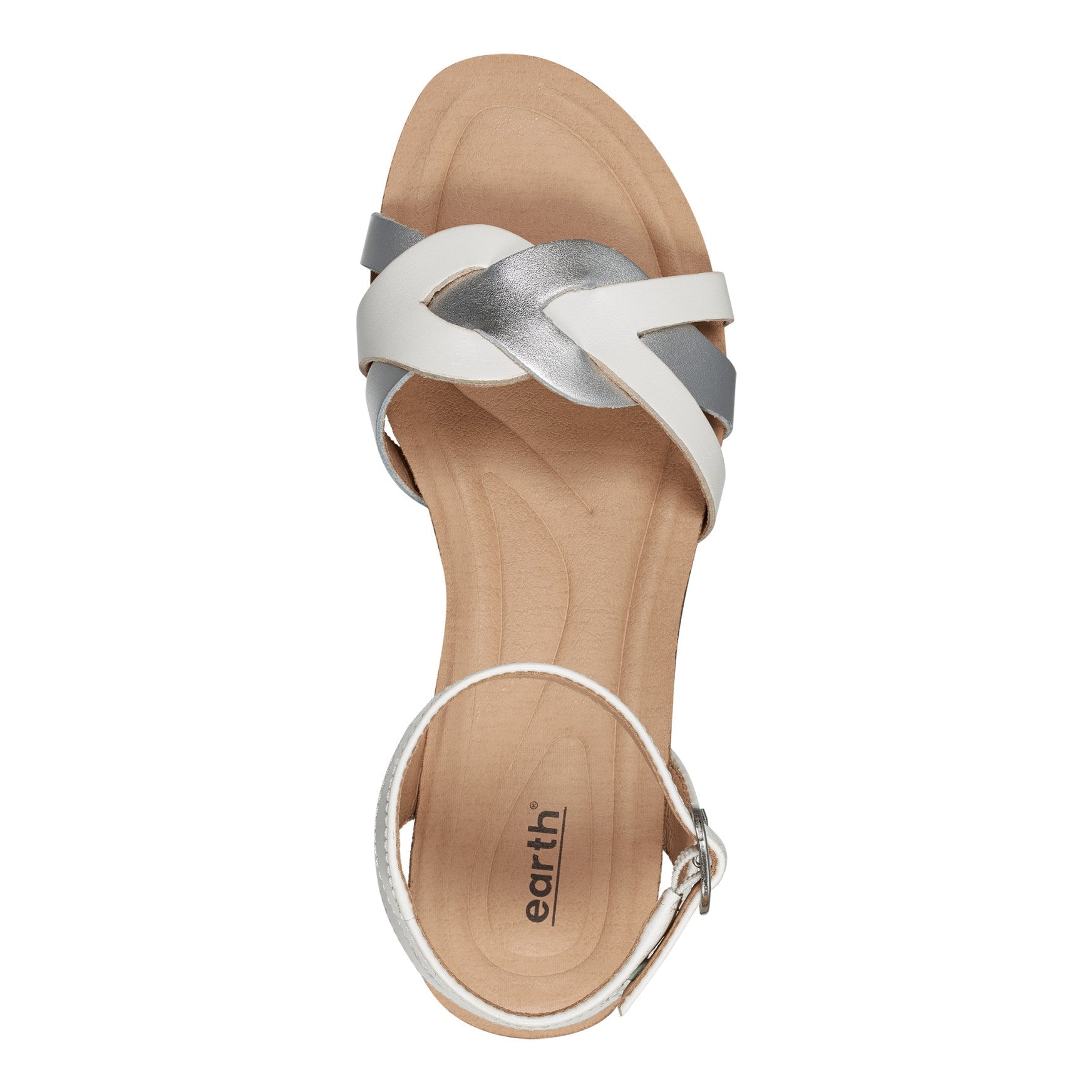 Earth Shoes Herly Woven Strappy Stacked Heel Dress Sandals