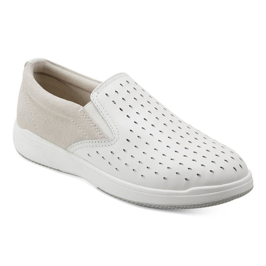 Earth Shoes Nel Laser Cut Round Toe Casual Slip-on Sneakers