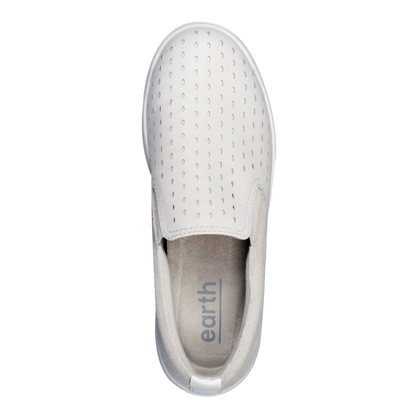 Earth Shoes Nel Laser Cut Round Toe Casual Slip-on Sneakers