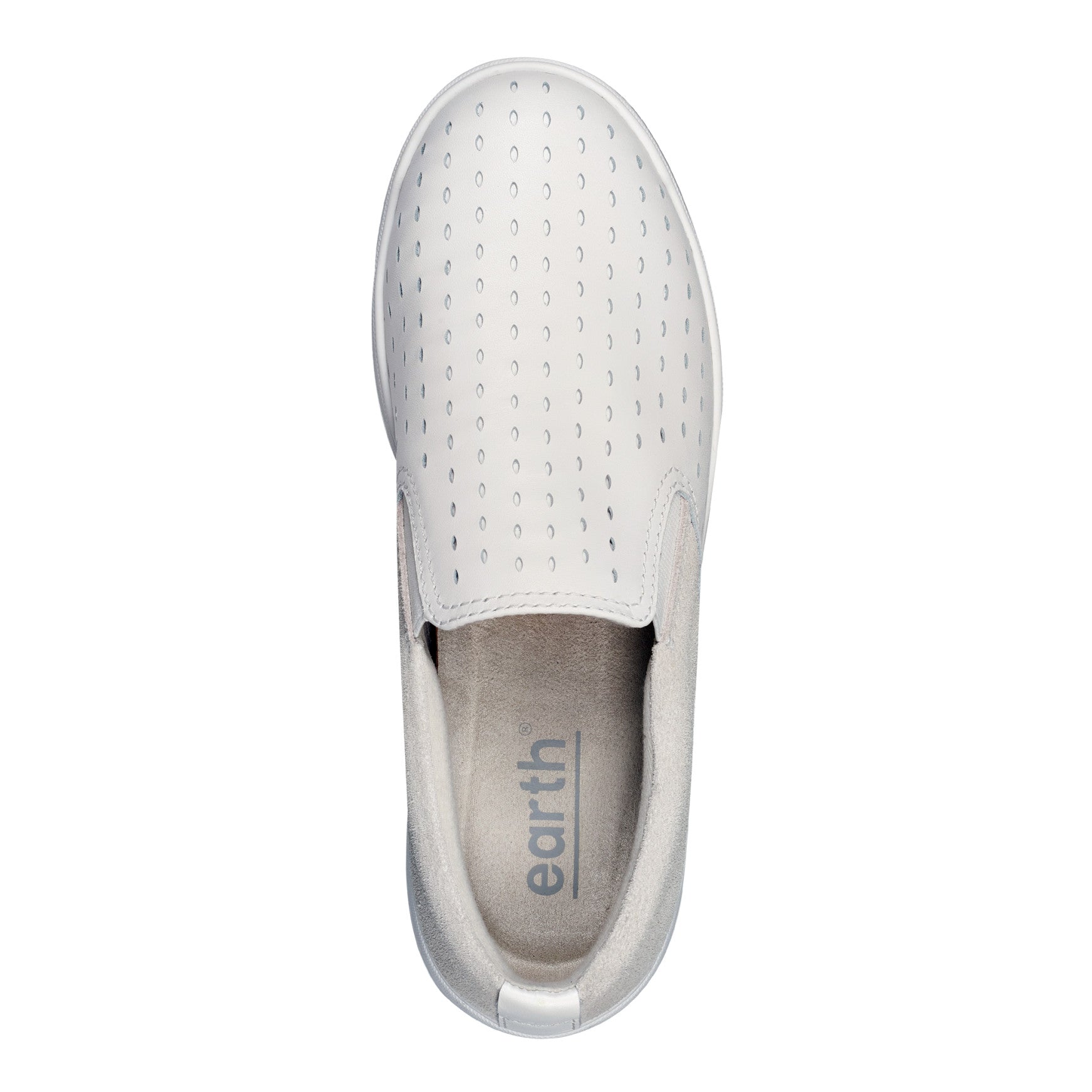 Earth Shoes Nel Laser Cut Round Toe Casual Slip-on Sneakers