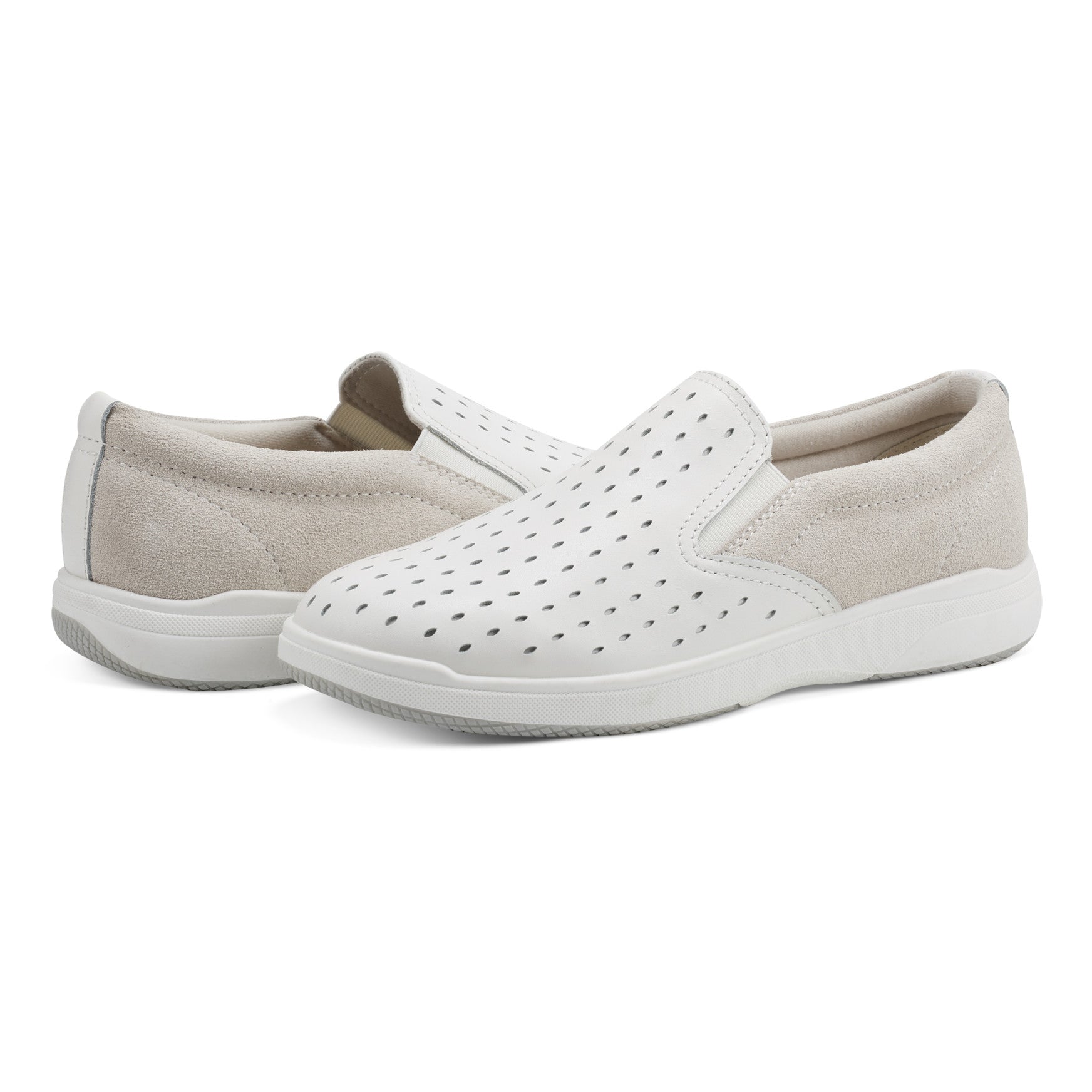 Earth Shoes Nel Laser Cut Round Toe Casual Slip-on Sneakers
