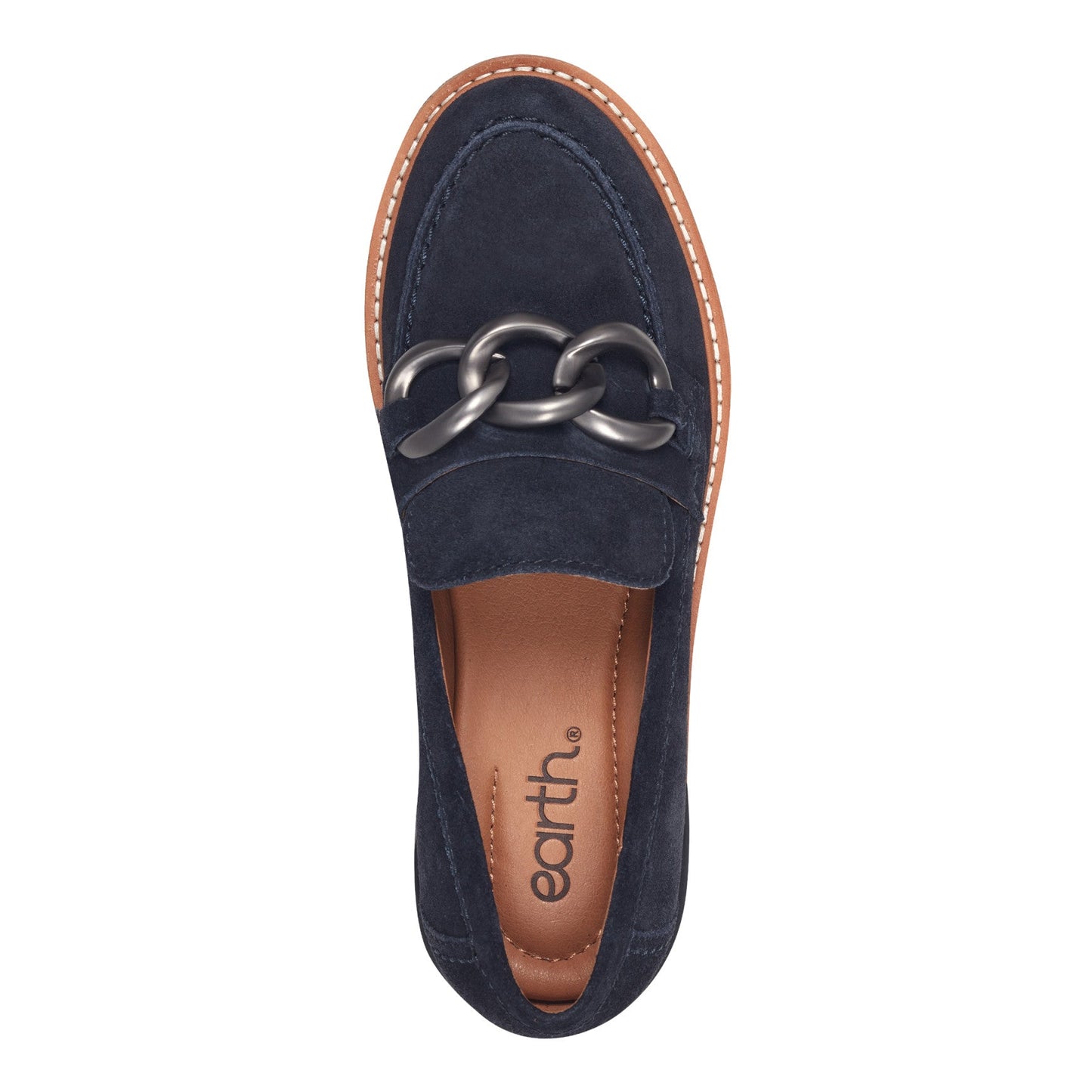 Earth Shoes Zalor Round Toe Lug Sole Casual Slip-on Loafers