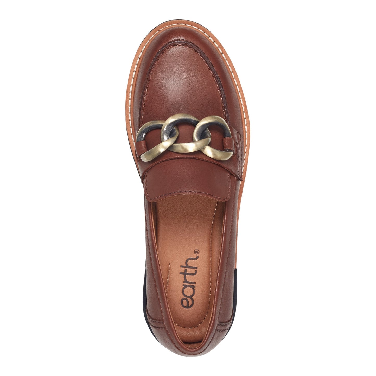Earth Shoes Zalor Round Toe Lug Sole Casual Slip-on Loafers